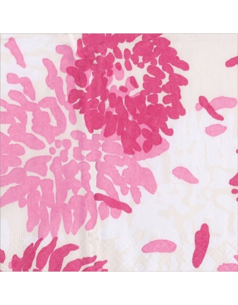 Caspari Cocktail Chrysanthemum Raspberry