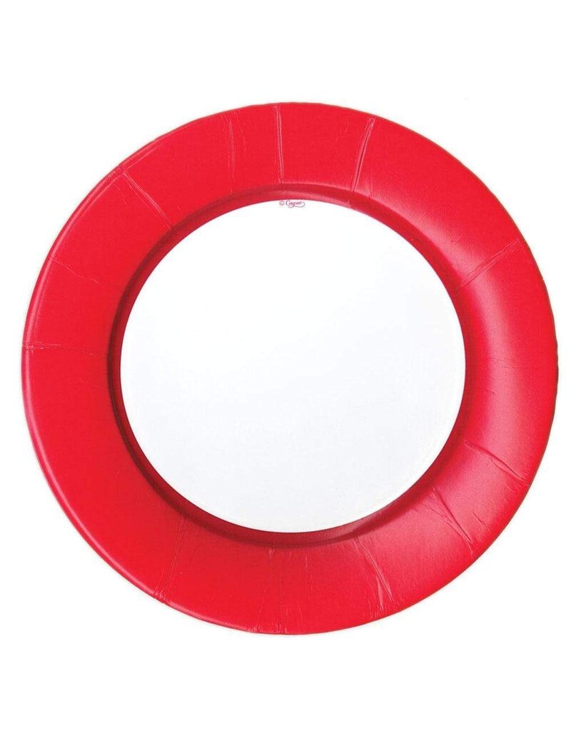 Caspari Dinner Linen Red Plates