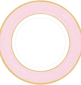 Caspari Dinner Watercolor Petal Pink Plates