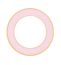 Caspari Salad/Dessert Watercolor Petal Pink Plates