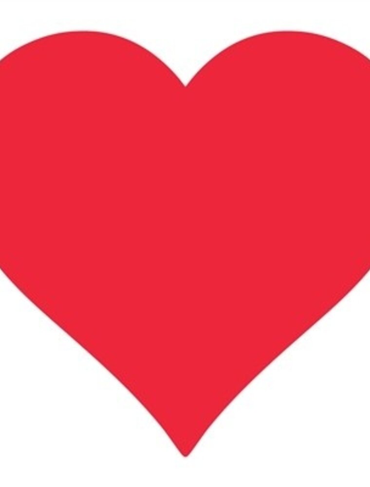 Hester & Cook Red Heart Placemats - 12 Sheets