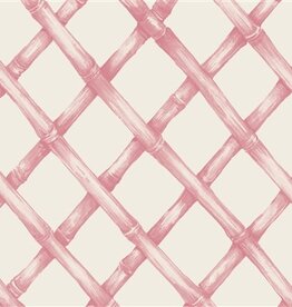 Hester & Cook Pink Lattice Cocktail Napkin - 12 Ea