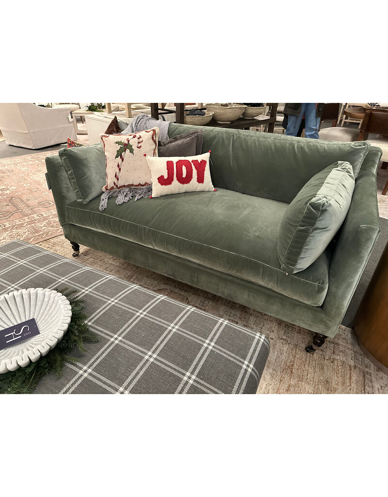 Robin Bruce 71” ROWE Madeline Express Sofa - Antiqued Moss Velvet