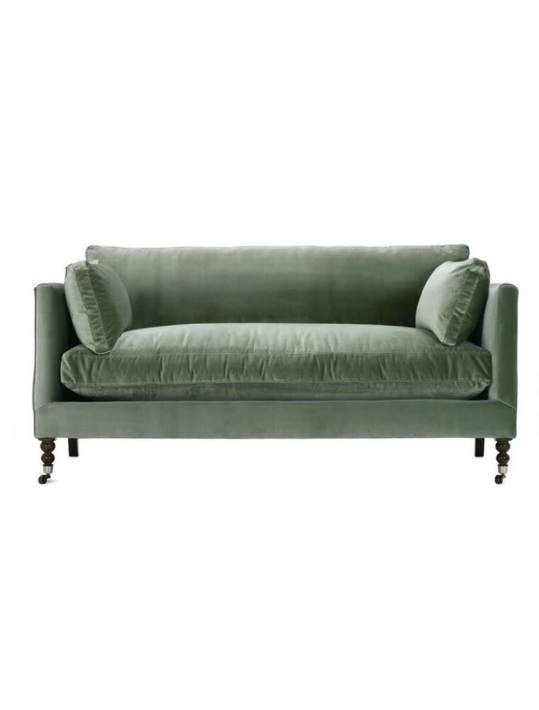 Robin Bruce 71” ROWE Madeline Express Sofa - Antiqued Moss Velvet