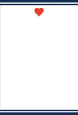 WH Hostess Social Stationery 4x5 Heart Notepad