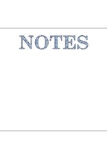 WH Hostess Social Stationery 8.5x5.5 Navy Basketweave NOTES Slab Notepad