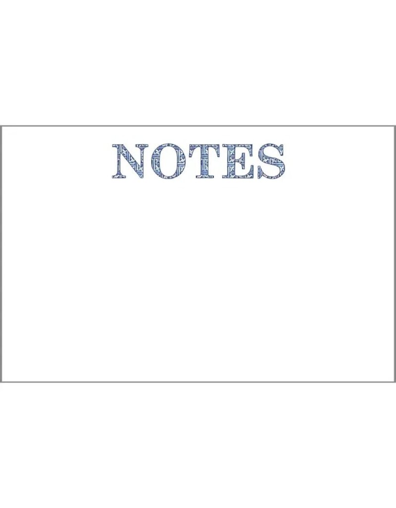 WH Hostess Social Stationery 8.5x5.5 Navy Basketweave NOTES Slab Notepad