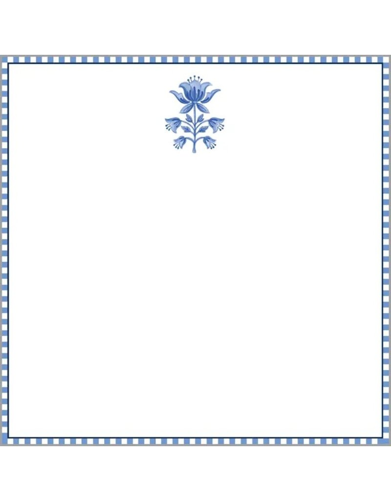 WH Hostess Social Stationery 8.5x8.5 Tulip Block Print Slab Notepad