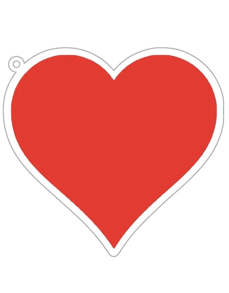 WH Hostess Social Stationery Heart Die-Cut Gift Tags Set of 8