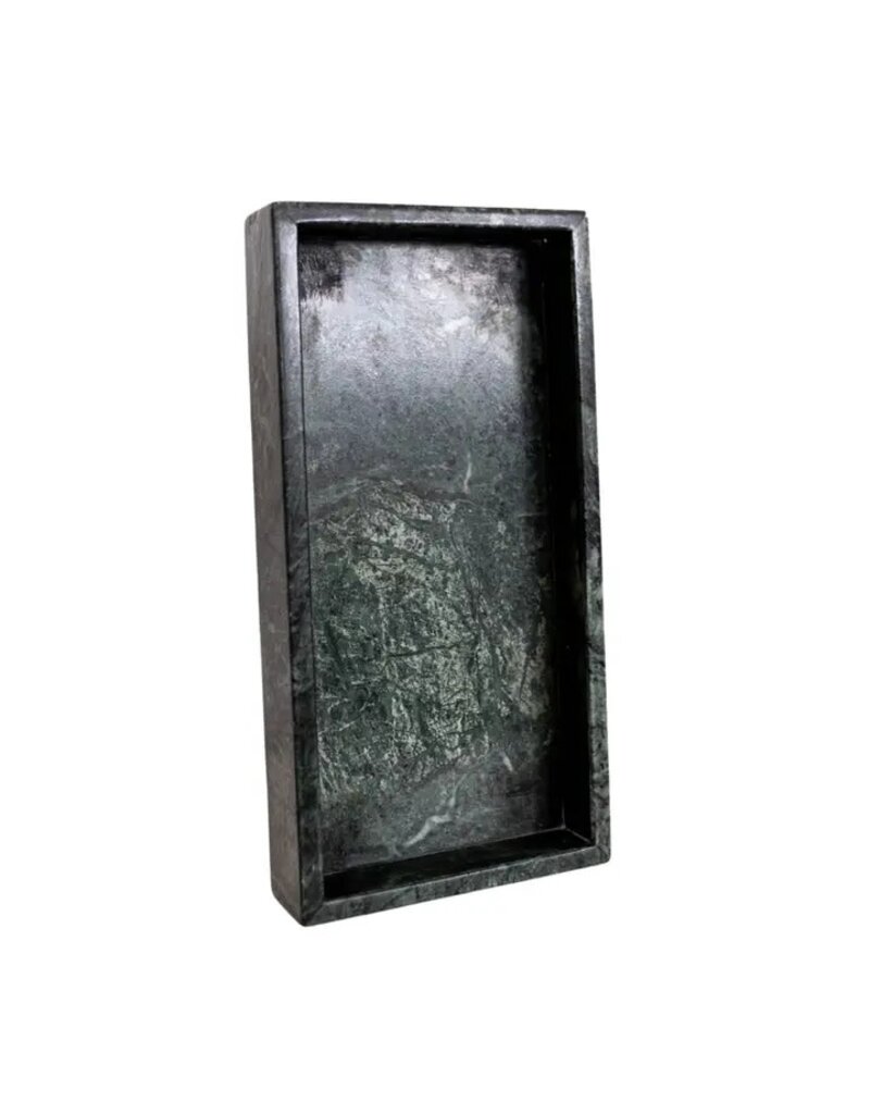 Luxe B Co Hand Cut Green Marble Tray