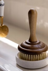 Luxe B Co White Marble Soap & Brush Holder