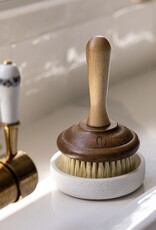 Luxe B Co White Marble Soap & Brush Holder