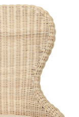 Jeffan Waverly Rattan Wing Back Dining Chair