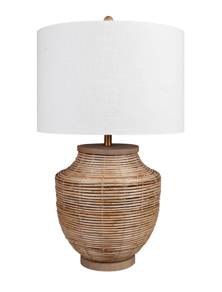 Jeffan Halcyon Rattan Vase Lamp