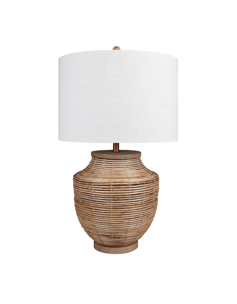 Jeffan Halcyon Rattan Vase Lamp