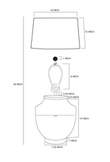 Jeffan Halcyon Rattan Vase Lamp