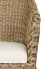 Jeffan Antique Natural Eloise Rattan Arm Chair