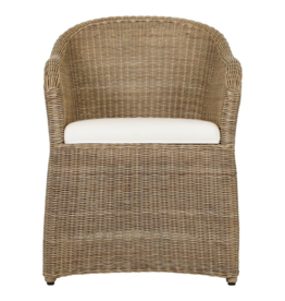 Jeffan Antique Natural Eloise Rattan Arm Chair