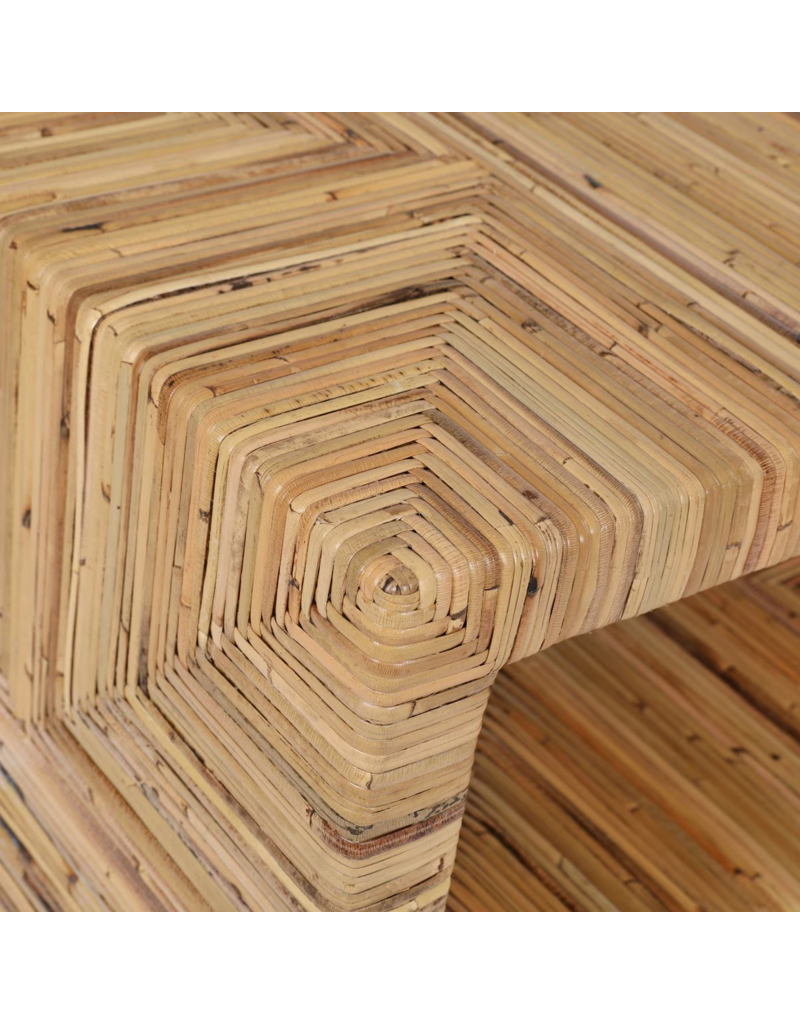 Jeffan Palma Rattan Wrapped Side Table