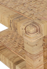 Jeffan 55" Palma Rattan Wrapped Console Table