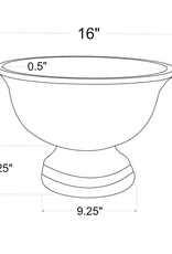 Jeffan Large Enamel & Mango Wood Round Pedestal Bowl