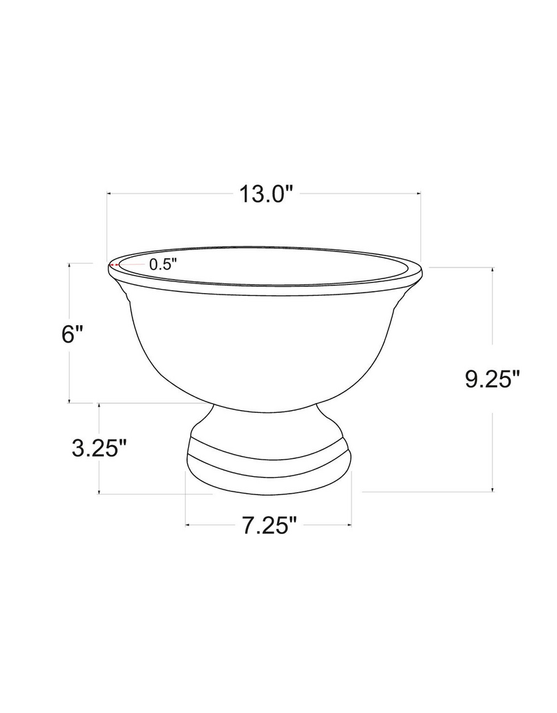 Jeffan Medium Enamel & Mango ood Round Pedestal Bowl