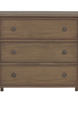 Jeffan 31.5" Ashford 3 Drawer Dresser - Chestnut Brown