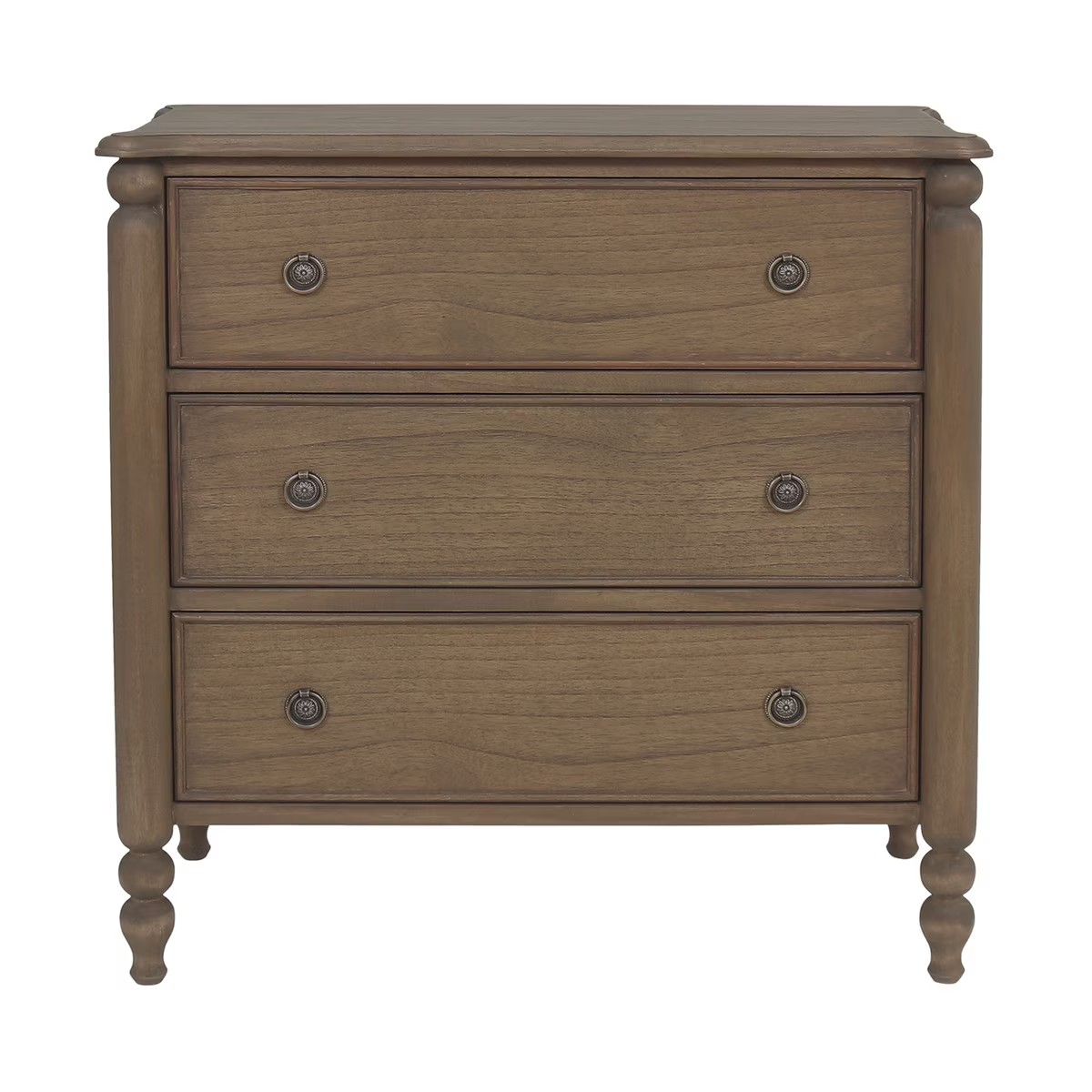 rochester parquet 3 drawer dresser brown 31.5