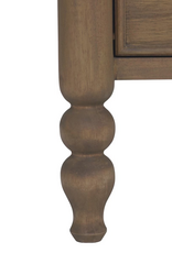 Jeffan 31.5" Ashford 3 Drawer Dresser - Chestnut Brown