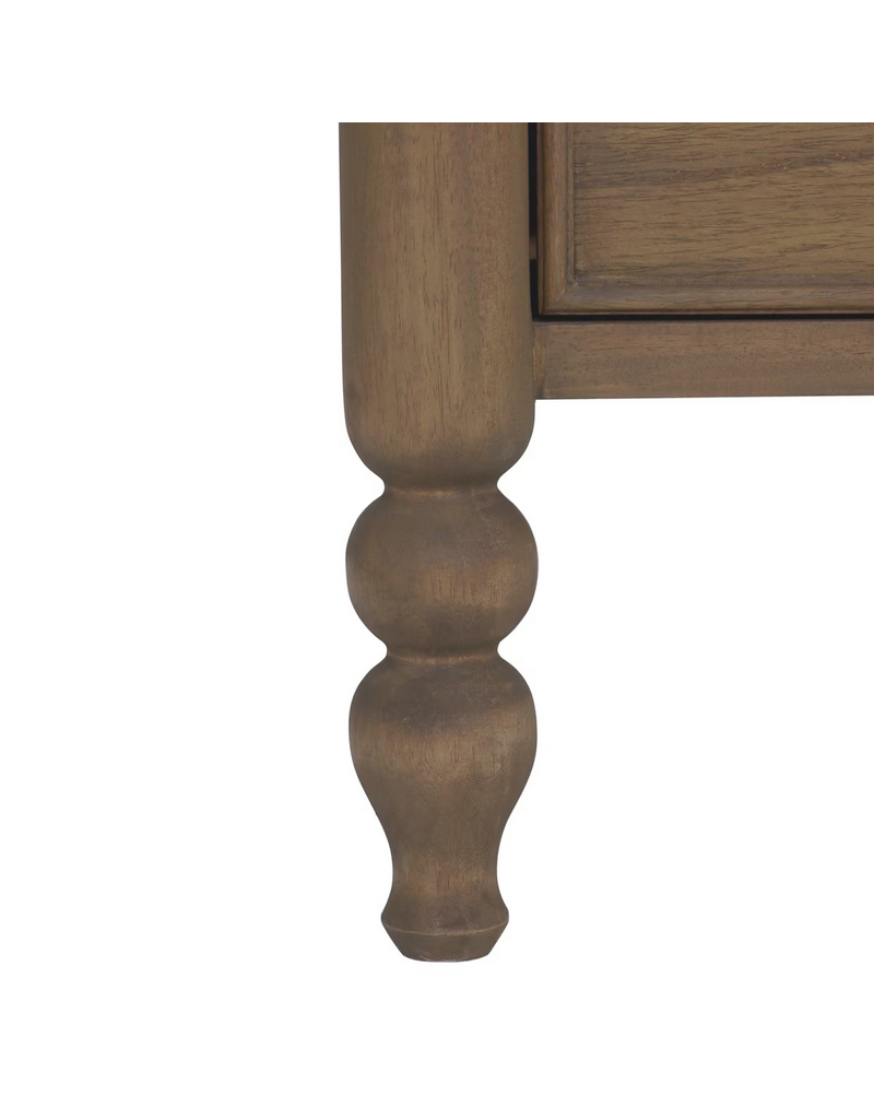 Jeffan 31.5" Ashford 3 Drawer Dresser - Chestnut Brown