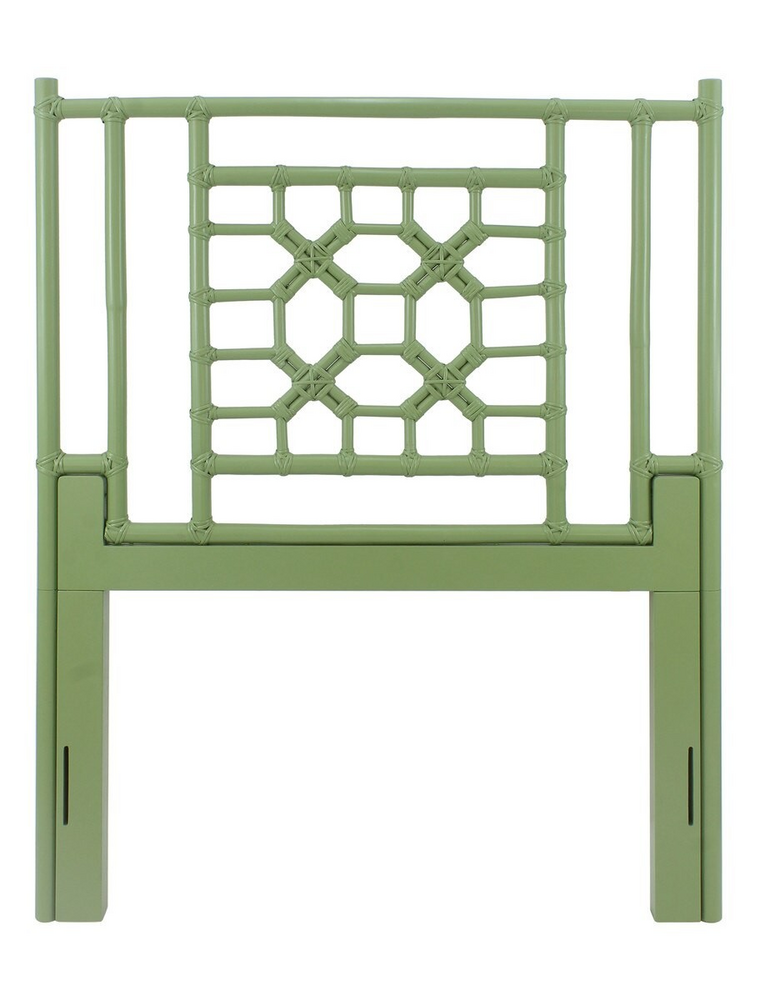Jeffan Lattice Twin Headboard - Green