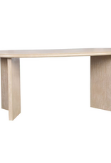 Jeffan 72" Oval Dining Table - White Wash