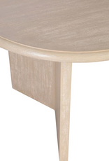 Jeffan 72" Oval Dining Table - White Wash