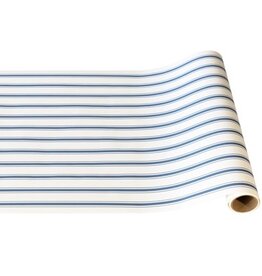 Hester & Cook Cornflower Blue Linen Stripe Runner