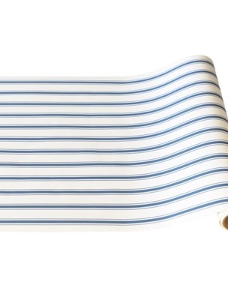 Hester & Cook Cornflower Blue Linen Stripe Runner