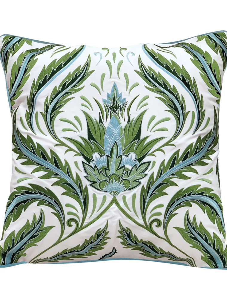 Rightside Design Green Morris Thistle Botanical - Indoor/Outdoor