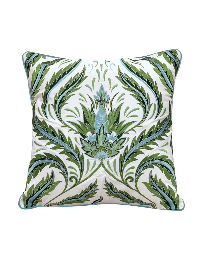 Rightside Design Green Morris Thistle Botanical - Indoor/Outdoor