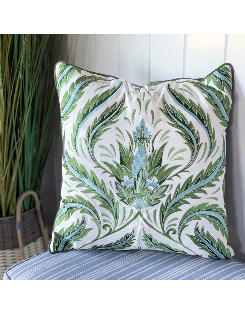 Rightside Design Green Morris Thistle Botanical - Indoor/Outdoor