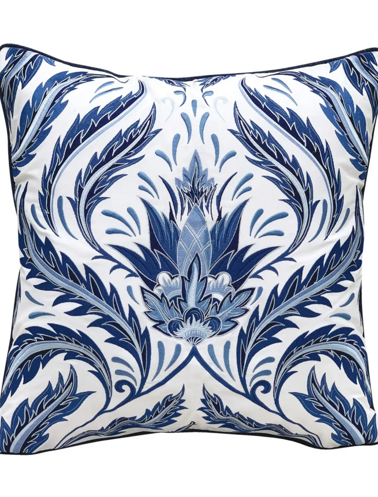 Rightside Design Indigo Morris Thistle Botanical - Indoor/Outdoor