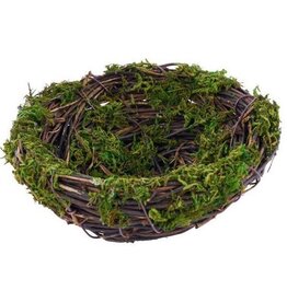 AB Floral 4" Dia Moss/Vine Bird Nest