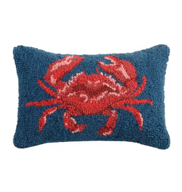 Peking Handicraft Red Crab Hook Pillow