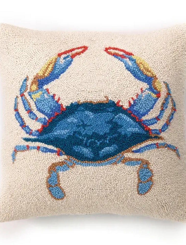 Peking Handicraft Blue Crab Hook Pillow