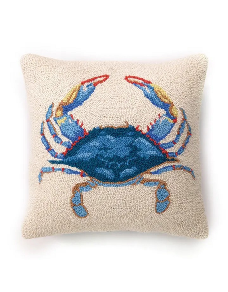 Peking Handicraft Blue Crab Hook Pillow