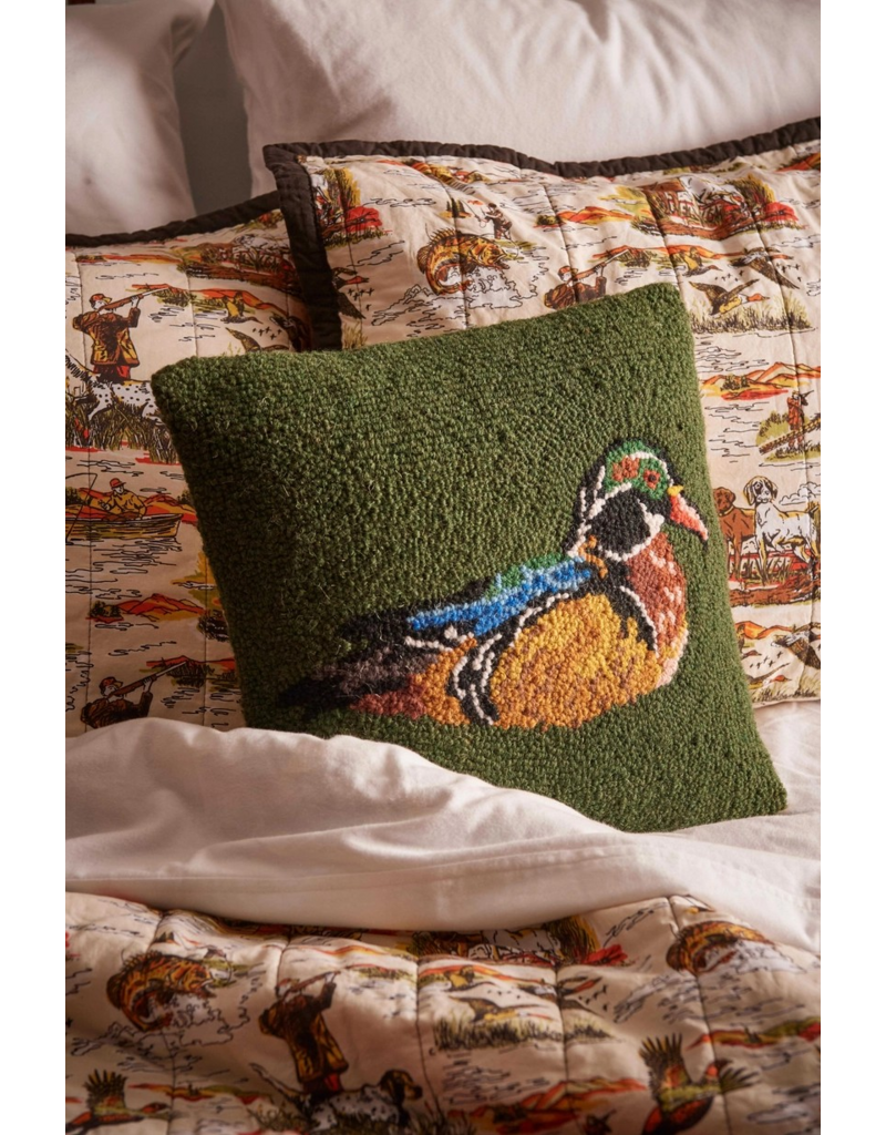 Peking Handicraft Wood Duck / Camp Wandawega Pillow