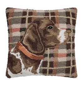 Peking Handicraft Hunting Dog Hook Pillow