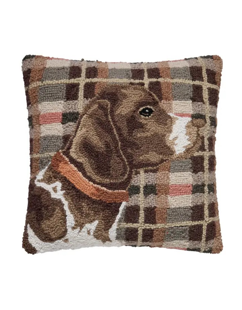 Peking Handicraft Hunting Dog Hook Pillow