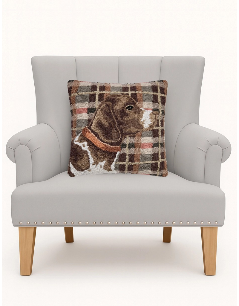 Peking Handicraft Hunting Dog Hook Pillow