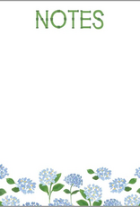 WH Hostess Social Stationery Blue Hydrangeas "Notes" Slab Notepad