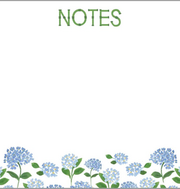 WH Hostess Social Stationery Blue Hydrangeas "Notes" Slab Notepad