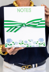 WH Hostess Social Stationery Blue Hydrangeas "Notes" Slab Notepad